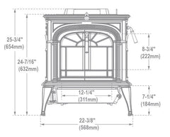 Vermont Castings Intrepid Flexburn Wood Burning Stove w/ 30% Tax Credit Eligibility