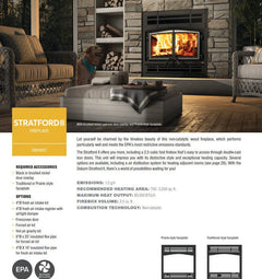 Osburn 37-Inch Stratford II Wood Burning Fireplace