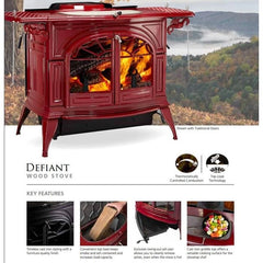 Vermont Castings Defiant Wood Burning Stove w/ 30% Tax Credit Eligibility