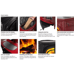 Vermont Castings Defiant Wood Burning Stove w/ 30% Tax Credit Eligibility