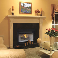 Superior WCT2000 Traditional Louvered Wood Burning Fireplace with White Stacked Panel