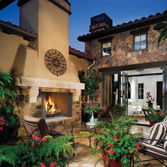 Superior WRE4500 30-Inch Tall Opening Outdoor Wood Burning Fireplace with White Refractory Panel